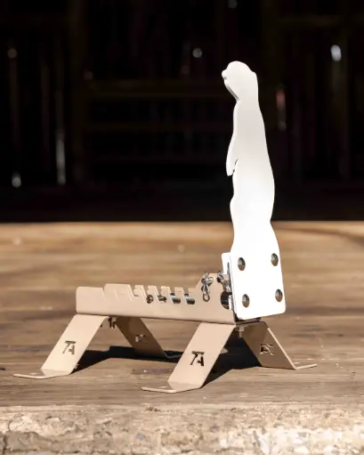 Auto Reseting Popper - AR550 Steel Target With Stand | TA Targets